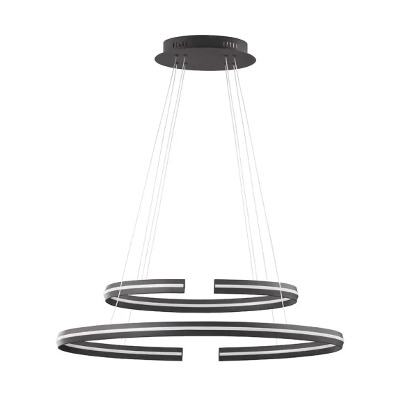 Lustre a závesné svietidlá -  Novaluce LED luster Torrente 55W 80 čierne