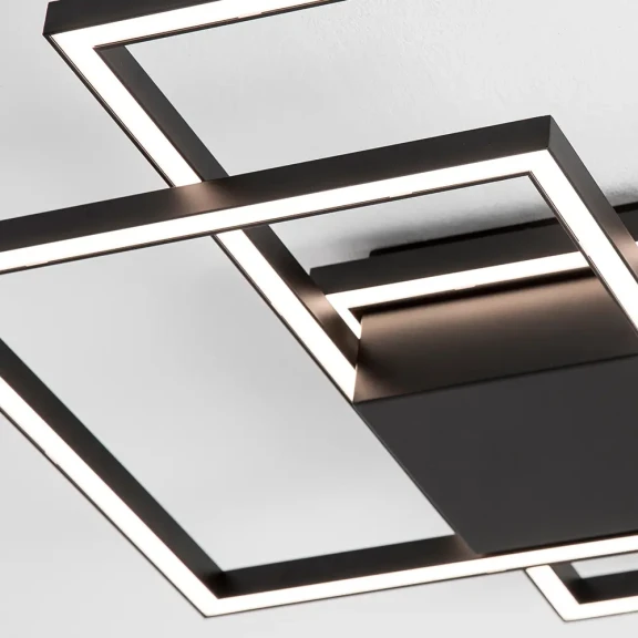 Stropné svietidlá -  Novaluce LED stropné svietidlo Bilbao 56 čierne