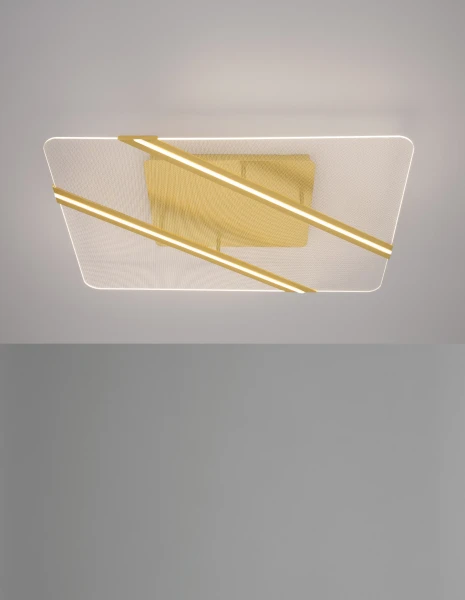 Stropné svietidlá -  Novaluce LED stropné svietidlo Siderno 95.5 zlaté
