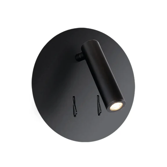 Nástenné svietidlá -  AZzardo LED nástenné svietidlo Faro čierne