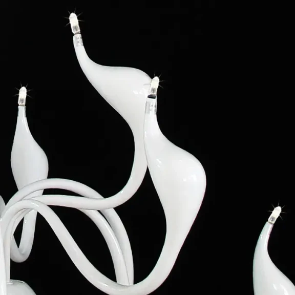 Lustre a závesné svietidlá -  AZzardo Dizajnový luster Snake 2 biele