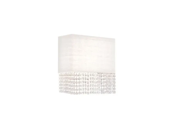 Nástenné svietidlá -  AZzardo Dizajnové nástenné svietidlo Glamour biele