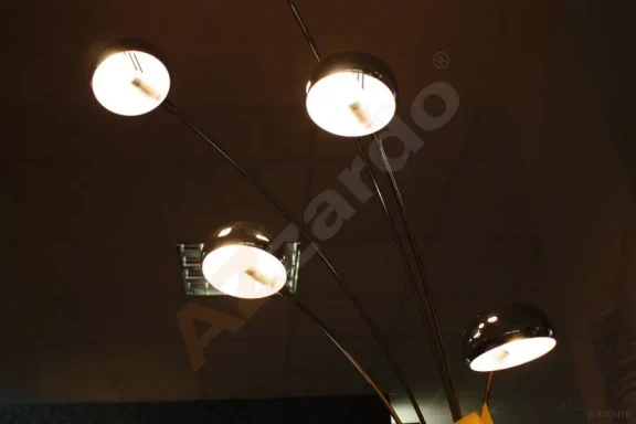 Stojace lampy -  AZzardo Retro stojaca lampa Palp chróm