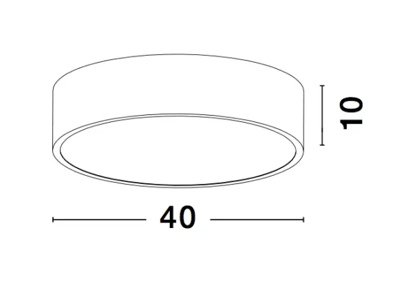 Stropné svietidlá -  Novaluce LED stropné svietidlo Roda 40 Svetlá sivé