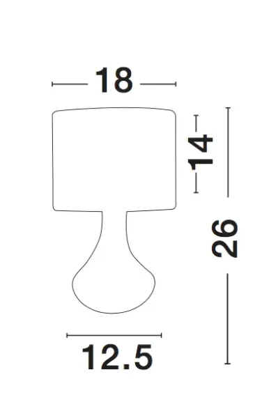Stolové lampy -  Novaluce Rustikálna stolová lampa Rosia 18 biele
