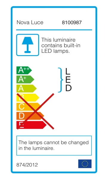 Lustre a závesné svietidlá -  Novaluce LED luster Gap 51 biele
