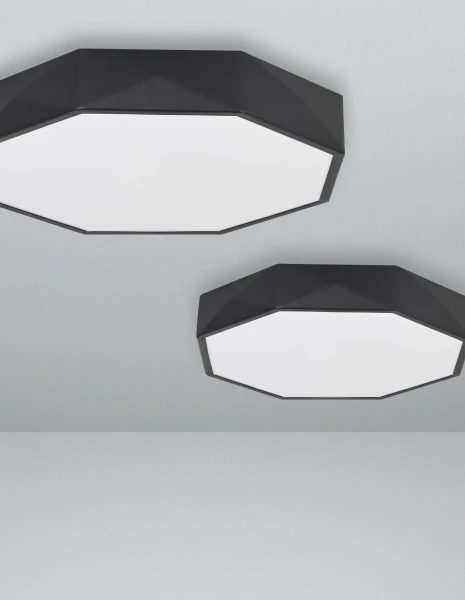 Stropné svietidlá -  Novaluce LED stropné svietidlo Eben 40 čierne