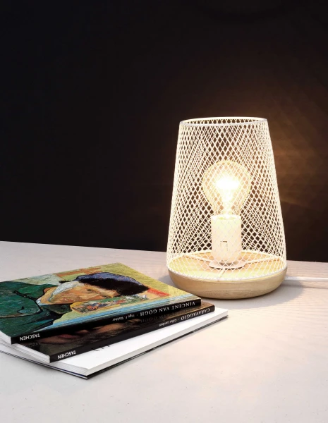 Stolové lampy -  Novaluce Dizajnová stolová lampa Marco 15 biele
