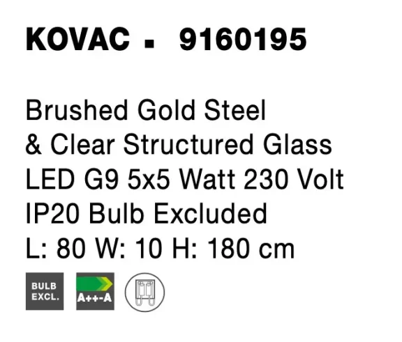 Lustre a závesné svietidlá -  Novaluce Retro luster Kovac 80 zlaté