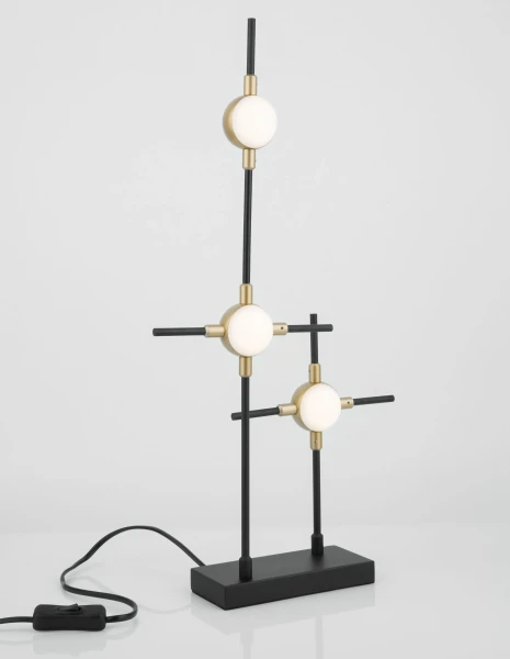Stolové lampy -  Novaluce LED stolová lampa Atomo 28 čierne
