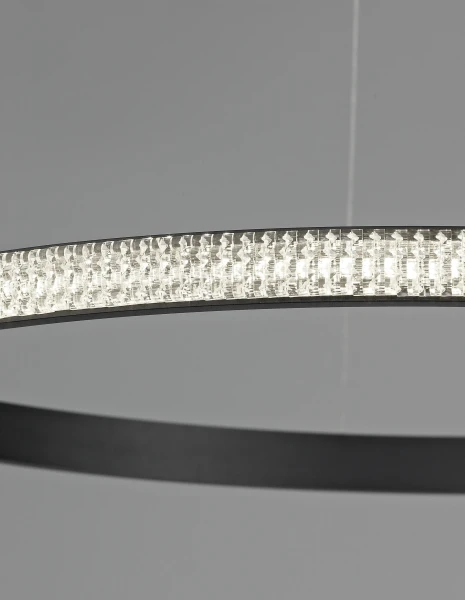 Lustre a závesné svietidlá -  Novaluce LED luster Nager 60.5 čierne