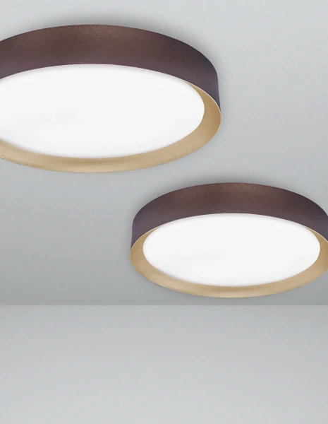 Stropné svietidlá -  Novaluce LED stropné svietidlo Luton 55 Hnedá