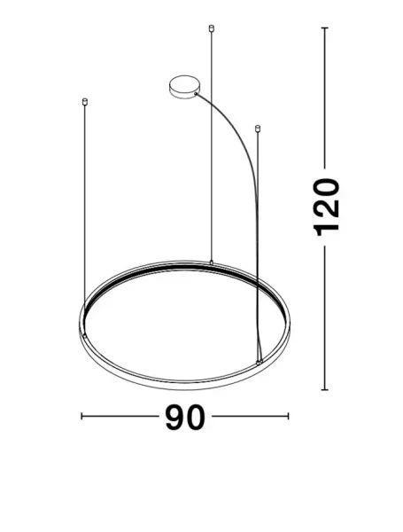  Novaluce Dizajnový LED luster Loop 01