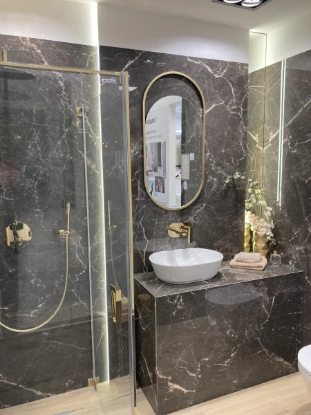 Zrkadlá do kúpeľne -  Gaudia Zrkadlo Meriena Gold