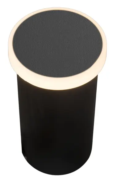 Vonkajšie orientačné svietidlá -  AZzardo Vonkajšie LED svietidlo Alf Round 3000K čierne