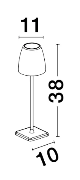 Vonkajšie stolové osvetlenie -  Novaluce Vonkajšie LED svietidlo Colt A 11 biele
