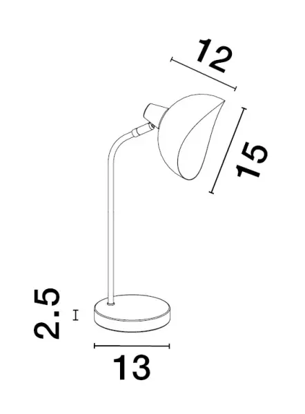 Stolové lampy -  Novaluce Dizajnová stolová lampa Geeti