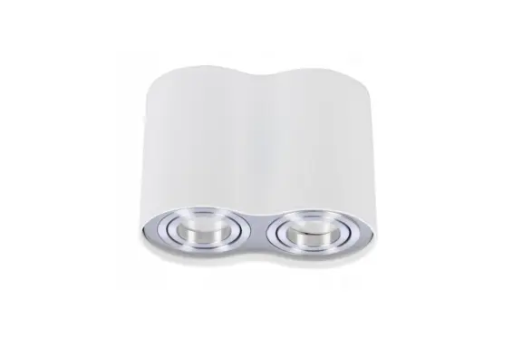 Bodové svetlá -  AZzardo Moderné bodové svietidlo Bross 2 biele-hliníkové