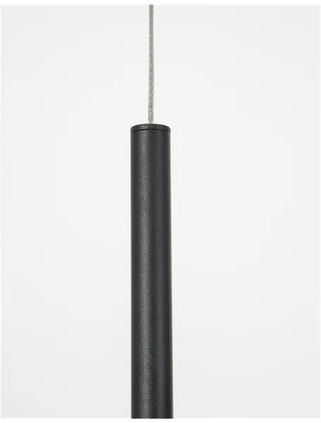 Lustre a závesné svietidlá -  Novaluce LED luster Elettra 15 čierne