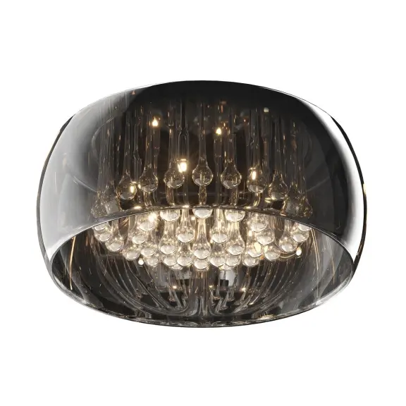 Stropné svietidlá -  Zumaline Dizajnové stropné svietidlo Crystal smoky