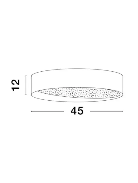 Stropné svietidlá -  Novaluce Stropné svietidlo LED so stmievaním Oby 45 biele