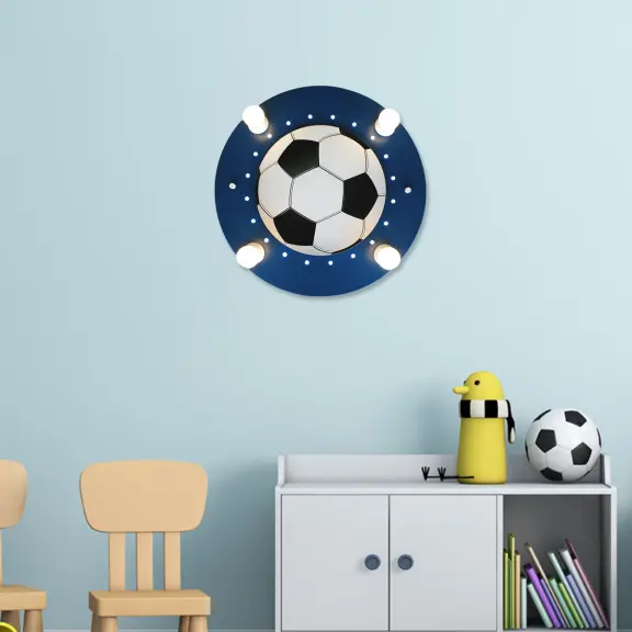 Stropné svietidlá -  Elobra Futbalové stropné svietidlo modrá