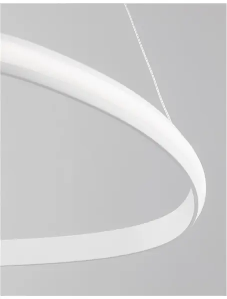 Lustre a závesné svietidlá -  Novaluce LED luster Aries 74 biele