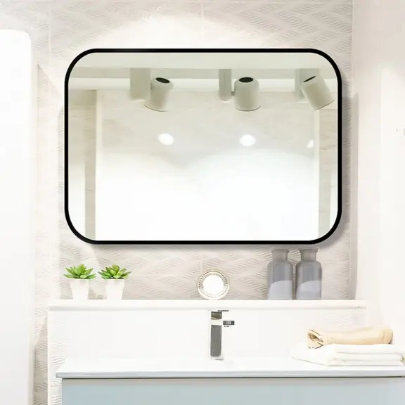 Zrkadlá do kúpeľne -  Gaudia Zrkadlo Mirel SLIM Black