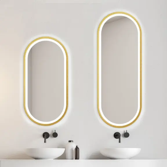 Zrkadlá do kúpeľne -  Gaudia Zrkadlo Zeta Gold LED