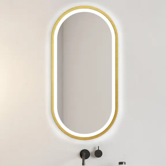 Zrkadlá do kúpeľne -  Gaudia Zrkadlo Zeta Gold LED