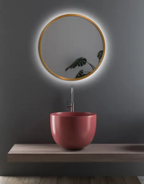 Zrkadlá do kúpeľne -  Gaudia Zrkadlo Nordic Gold LED