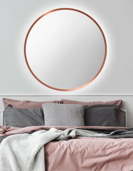 Zrkadlá do kúpeľne -  Gaudia Zrkadlo Nordic Copper LED