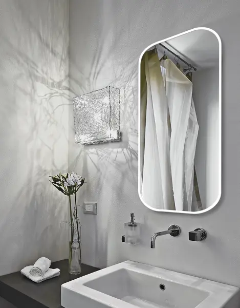 Zrkadlá do kúpeľne -  Gaudia Zrkadlo Mirel SLIM biele