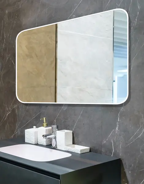 Zrkadlá do kúpeľne -  Gaudia Zrkadlo Mirel SLIM biele