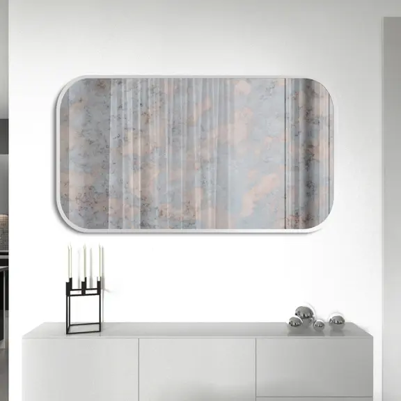 Zrkadlá do kúpeľne -  Gaudia Zrkadlo Mirel SLIM Silver