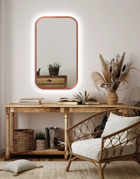 Zrkadlá do kúpeľne -  Gaudia Zrkadlo Mirel LED Ambient Copper