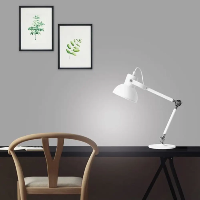 Stolové lampy - Novaluce Dizajnová stolová lampa Dunik 34 biele