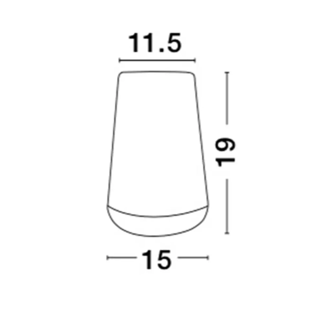 Stolové lampy - Novaluce Dizajnová stolová lampa Marco 15 biele
