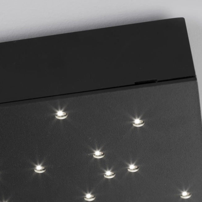 Stropné svietidlá - Novaluce Stropné svietidlo LED so stmievaním Cielo 30 čierne s diaľkovým ovládaním