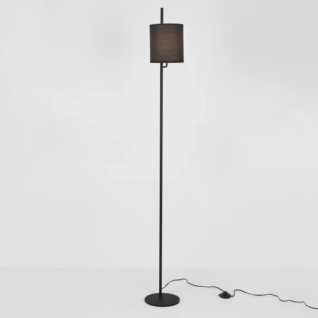 Stojace lampy - Novaluce Retro stojaca lampa Yama 20 čierne