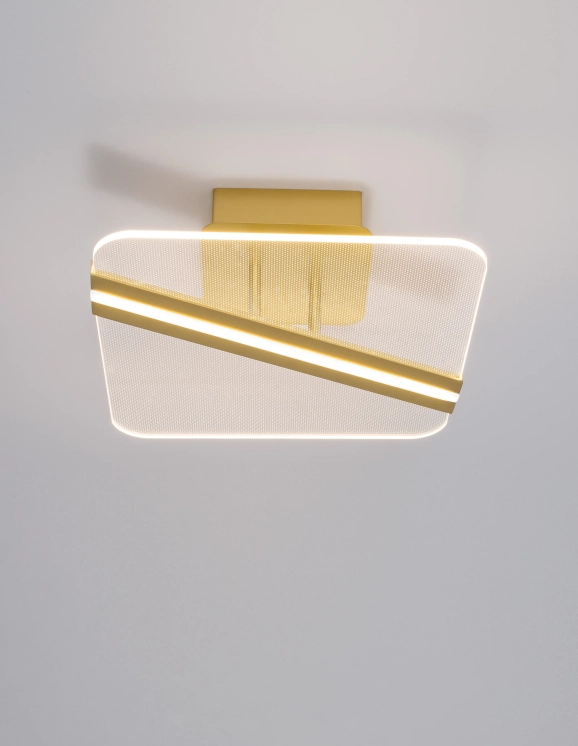 Stropné svietidlá - Novaluce LED stropné svietidlo Siderno 32 zlaté