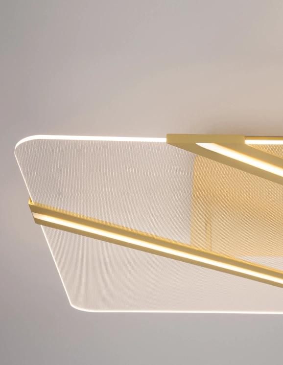 Stropné svietidlá - Novaluce LED stropné svietidlo Siderno 95.5 zlaté
