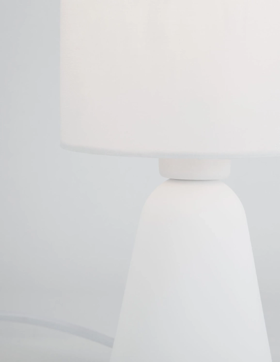 Stolové lampy - Novaluce Dizajnová stolová lampa Zero 12 biele