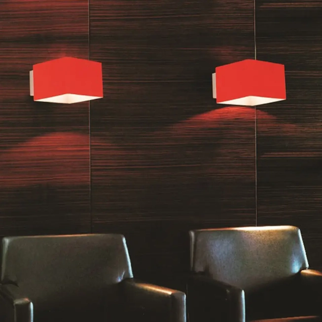 Nástenné svietidlá - AZzardo Dizajnové nástenné svietidlo Tulip červené
