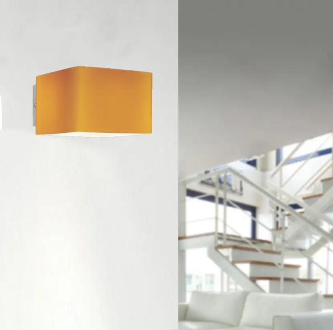 Nástenné svietidlá - AZzardo Dizajnové nástenné svietidlo Tulip oranžové