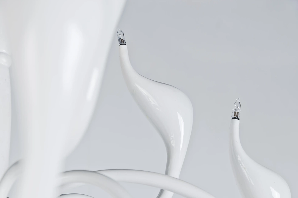 Lustre a závesné svietidlá - AZzardo Dizajnový luster Snake 2 biele