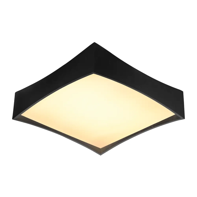 Stropné svietidlá - AZzardo LED stropné svietidlo Veccio čierne