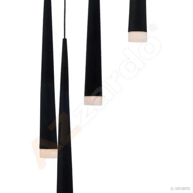 Lustre a závesné svietidlá - AZzardo Minimalistické svietidlo Stylo 5 čierne