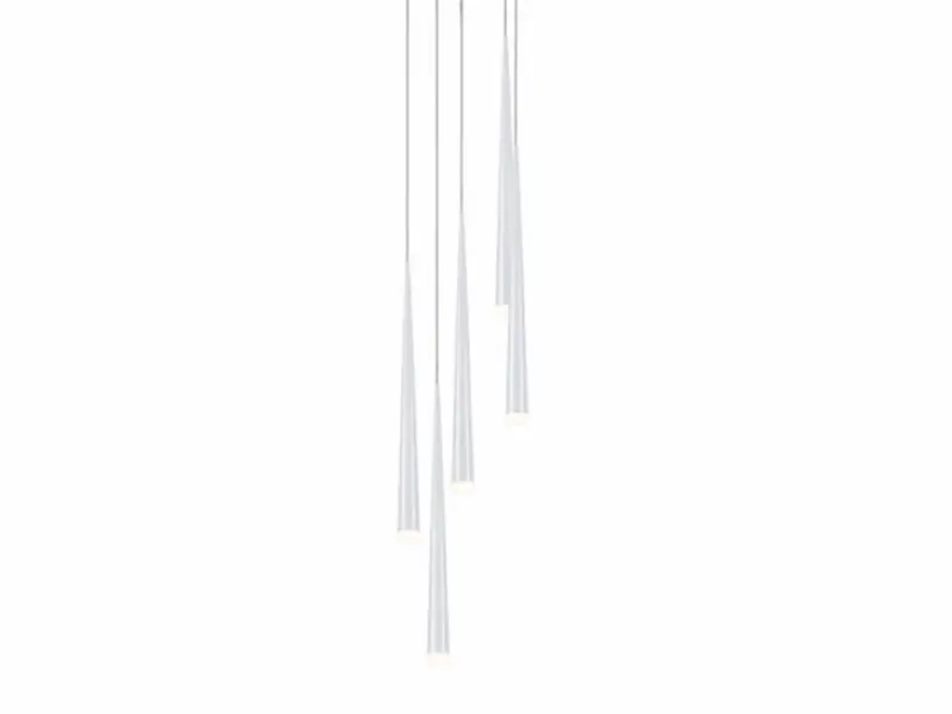 Lustre a závesné svietidlá - AZzardo Minimalistické svietidlo Stylo 5 biele