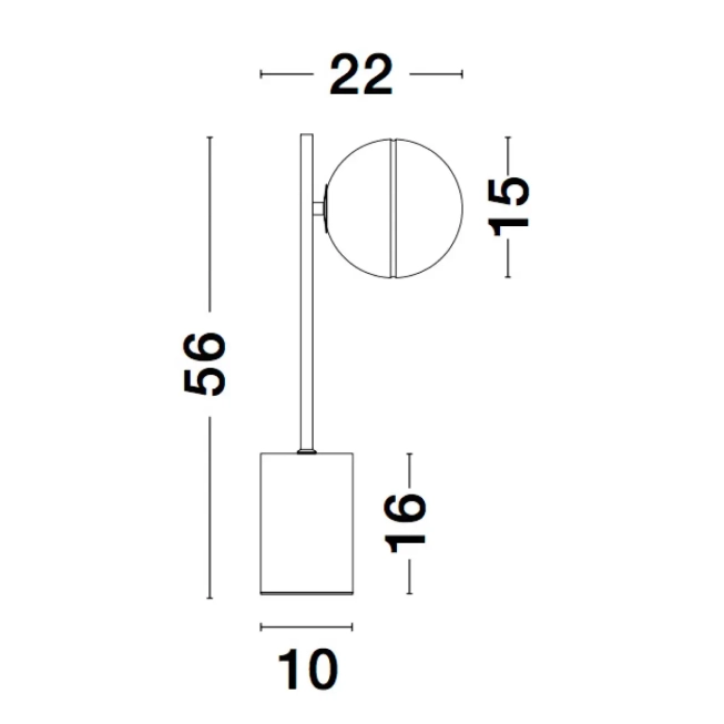 Stolové lampy - Novaluce Dizajnová stolová lampa Cantona